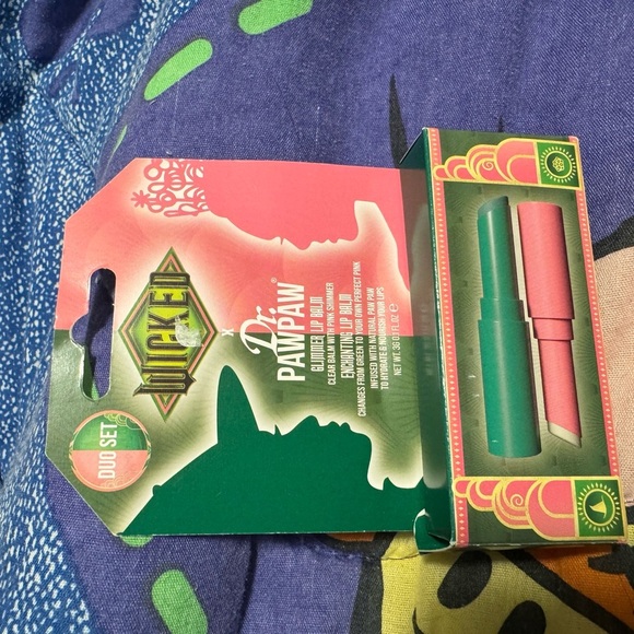 Wicked Duo Lip Balm & Gloss Set - Pink & Green - Picture 1 of 2